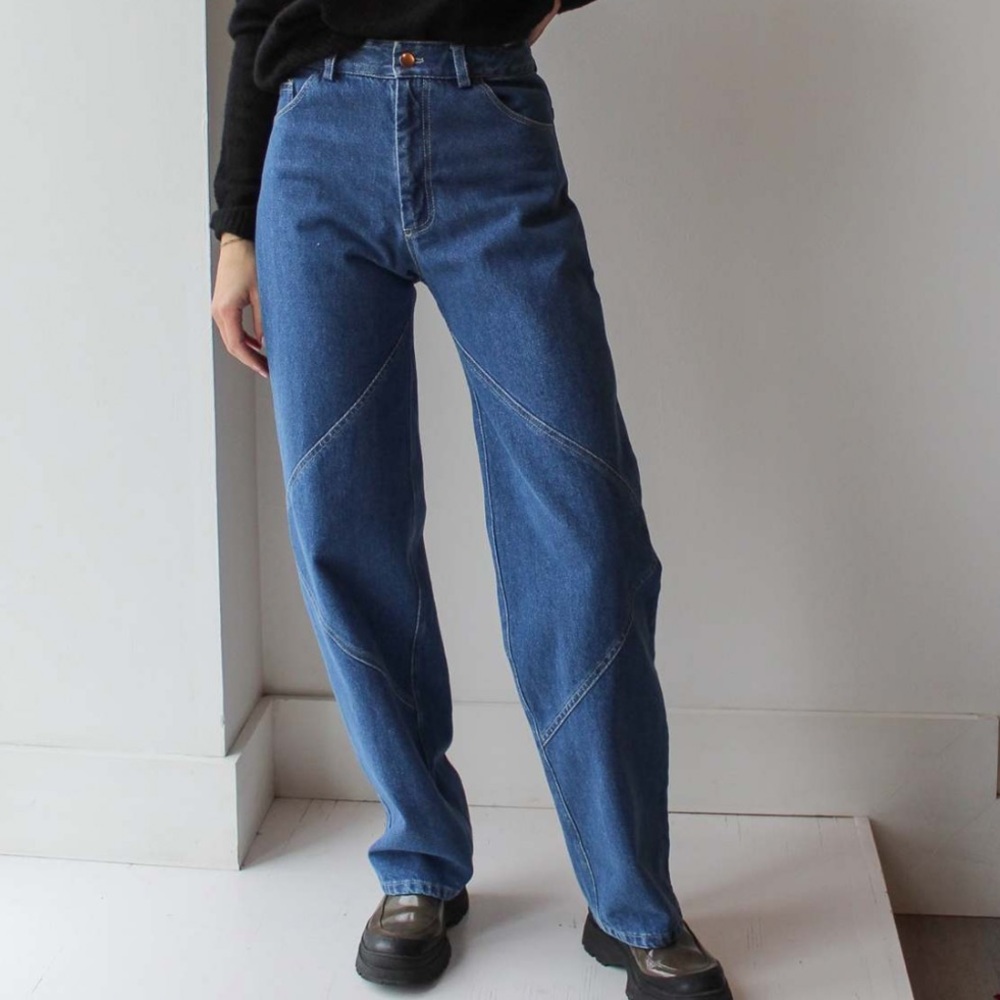 NOMIA Seamed Denim Pant - Stonewash